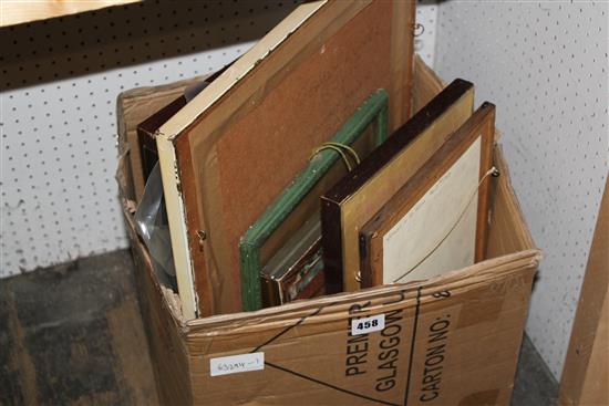 Box of assorted pictures